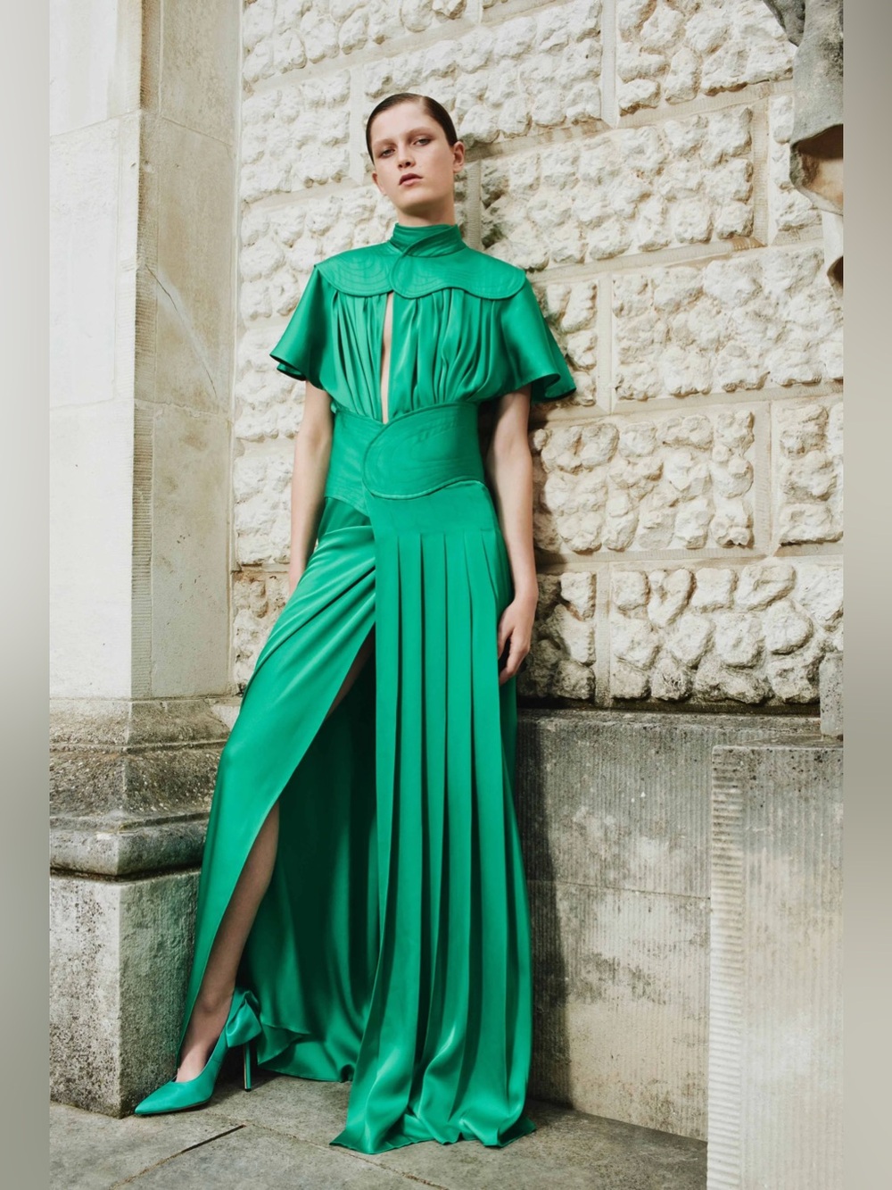 Victoria Beckham Spring 2020 Sample Emerald Green Dress— 6. Read description!